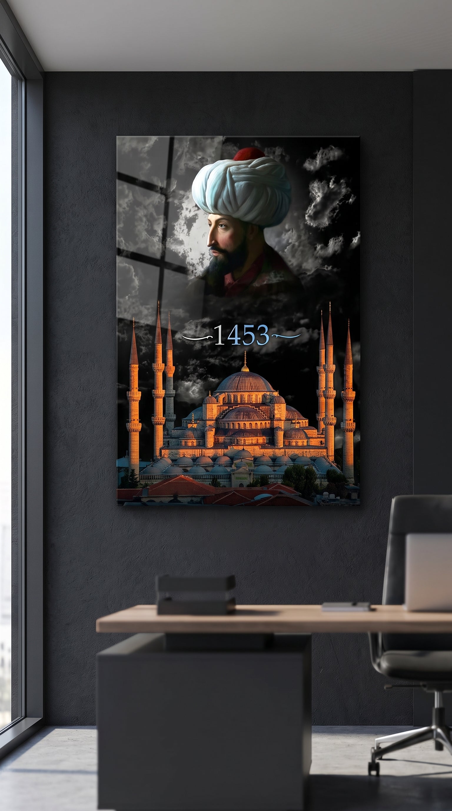 Fatih Sultan Mehmet Ayasofya Tuval Tablo