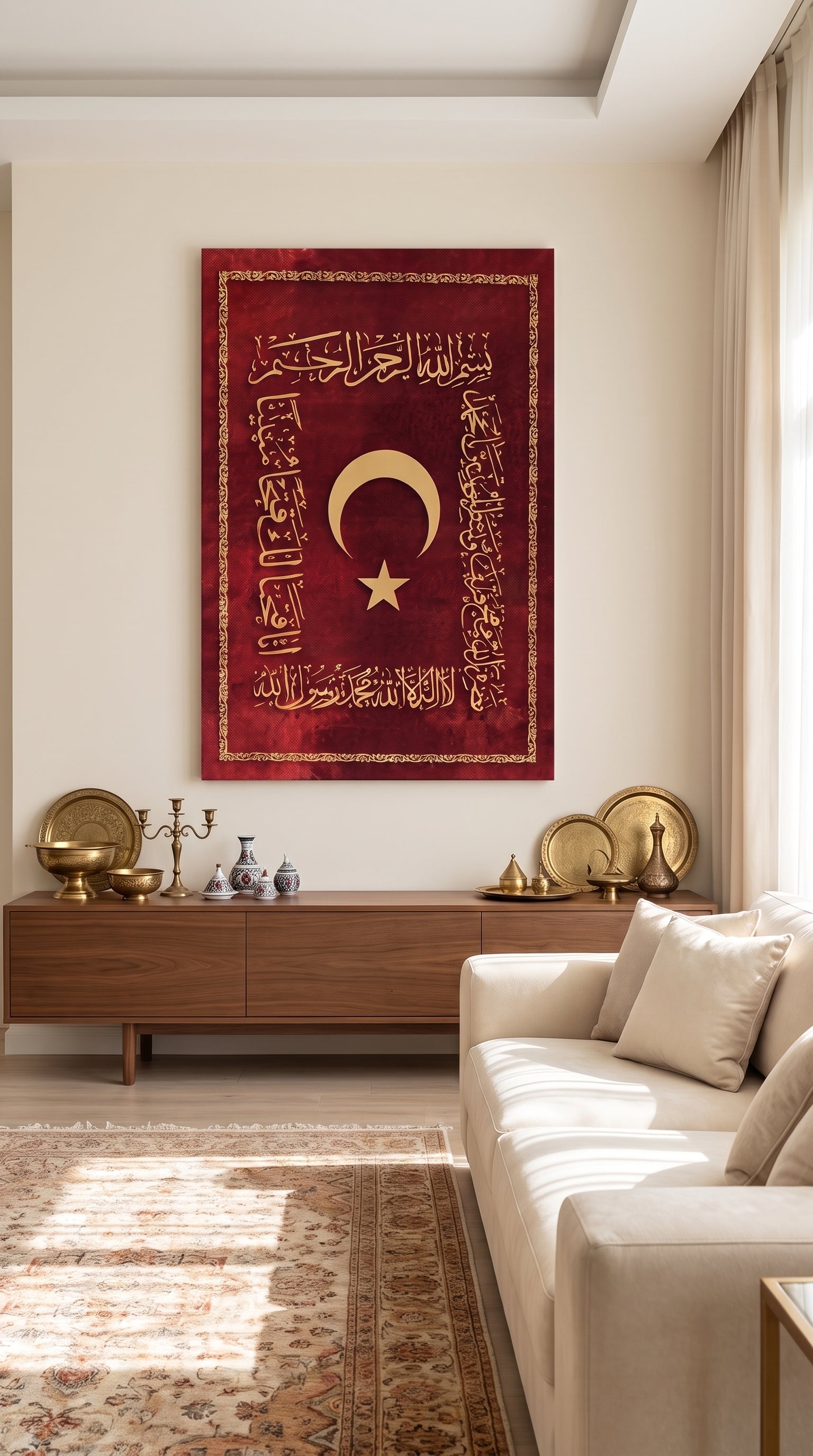 Osmanlı Sancağı Tuval Tablo